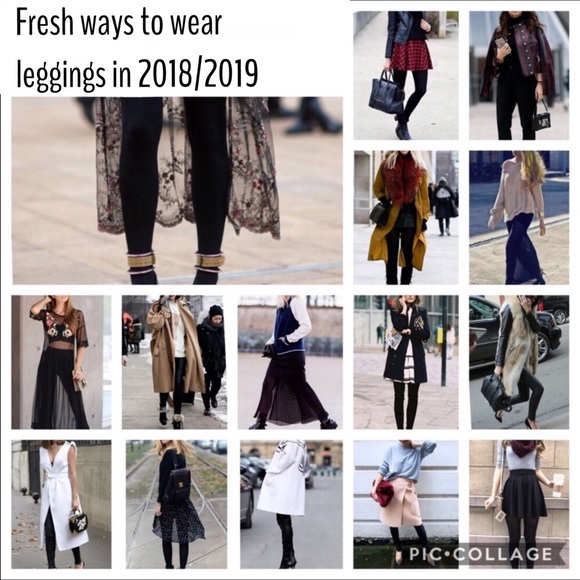 Black Fleece Lined Leggings - Picture 4 of 8